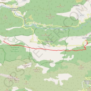 Itinéraire Le Pous - La Vallière (Grande Traversée des PréAlpes), distance, dénivelé, altitude, carte, profil, trace GPS