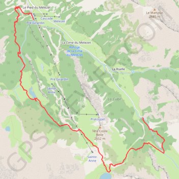 Itinéraire Ceillac Randonnée, distance, dénivelé, altitude, carte, profil, trace GPS