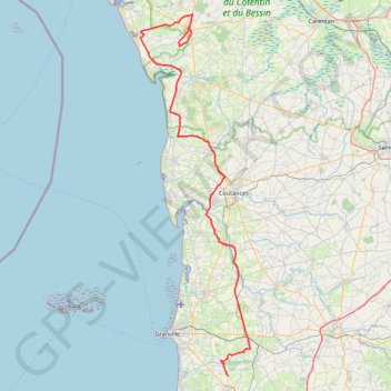 Itinéraire TM2023 Etape 3 SARTILLY - LA HAYE V4-15747753, distance, dénivelé, altitude, carte, profil, trace GPS