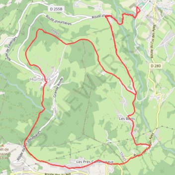 Itinéraire 10, distance, dénivelé, altitude, carte, profil, trace GPS