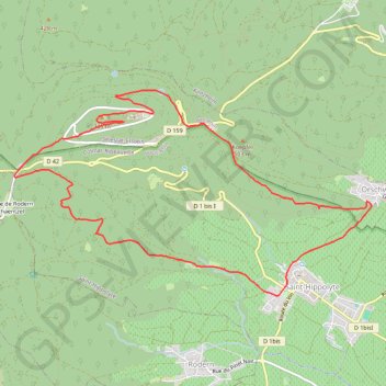 Itinéraire Le Château du Haut-Koenigsbourg, distance, dénivelé, altitude, carte, profil, trace GPS