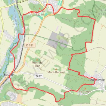 Itinéraire Circuit de La Ferté-Malvoisine, distance, dénivelé, altitude, carte, profil, trace GPS