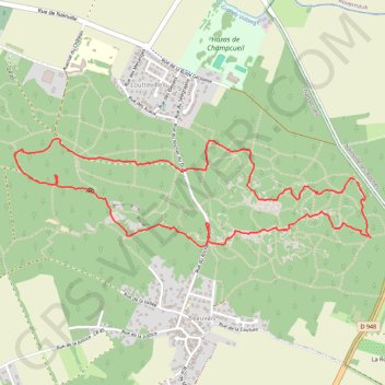 Itinéraire Balade Fontainebleau ascension, distance, dénivelé, altitude, carte, profil, trace GPS