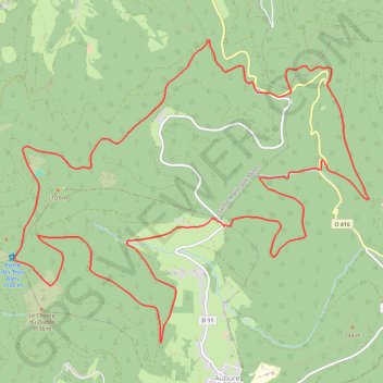 Itinéraire Val d'Argent - Le tertre de la Fille Morte, distance, dénivelé, altitude, carte, profil, trace GPS
