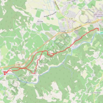 Itinéraire Pont Julien, distance, dénivelé, altitude, carte, profil, trace GPS