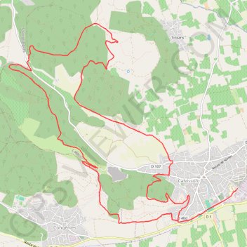 Itinéraire Pays de Sommières - La Manade, distance, dénivelé, altitude, carte, profil, trace GPS