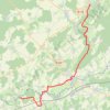 Itinéraire Gy (croisée des chemins) - Abbaye d'Acey, distance, dénivelé, altitude, carte, profil, trace GPS