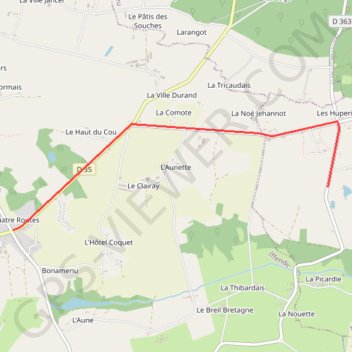 Itinéraire TracerItineraire, distance, dénivelé, altitude, carte, profil, trace GPS