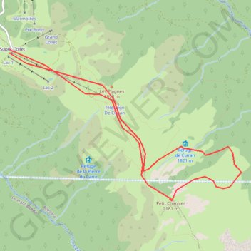 Itinéraire Petite alevard, distance, dénivelé, altitude, carte, profil, trace GPS