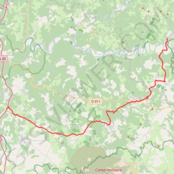 Itinéraire Cajearc - Varaire, distance, dénivelé, altitude, carte, profil, trace GPS