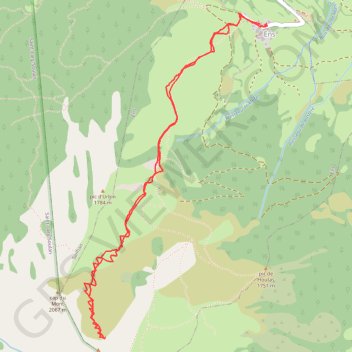 Itinéraire Pic de Pichebrou, distance, dénivelé, altitude, carte, profil, trace GPS