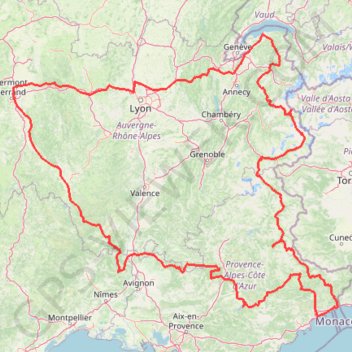 Itinéraire unnamed, distance, dénivelé, altitude, carte, profil, trace GPS