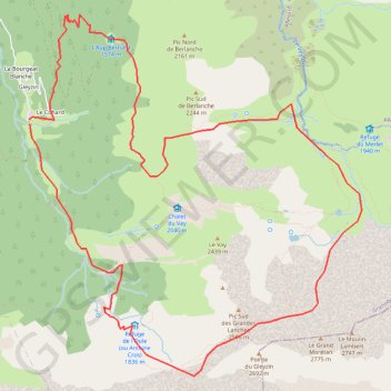Itinéraire Lacs du Morétan, distance, dénivelé, altitude, carte, profil, trace GPS