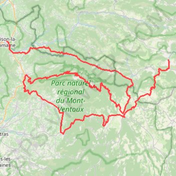 Itinéraire Balade Ventoux, distance, dénivelé, altitude, carte, profil, trace GPS