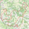 Itinéraire Fontcouverte vers Bussac-St Vaize le Douhet 38 kms, distance, dénivelé, altitude, carte, profil, trace GPS