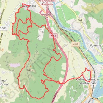 Itinéraire Le Pas des Bœufs, distance, dénivelé, altitude, carte, profil, trace GPS