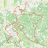 Itinéraire Autour de Lamouzie - Saint-Martin, distance, dénivelé, altitude, carte, profil, trace GPS