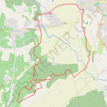 Itinéraire Capitelles de Blauzac - Uzès, distance, dénivelé, altitude, carte, profil, trace GPS