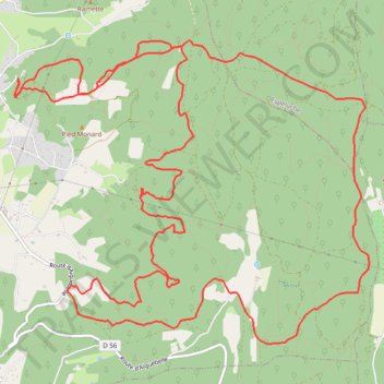 Itinéraire Course à pied le matin, distance, dénivelé, altitude, carte, profil, trace GPS