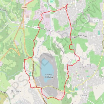 Itinéraire Vourles (69), distance, dénivelé, altitude, carte, profil, trace GPS