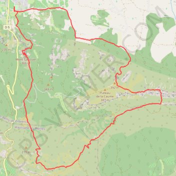 Itinéraire Grand tour dans les Alpilles à partir de Saint-Rémy-de-Provence, distance, dénivelé, altitude, carte, profil, trace GPS