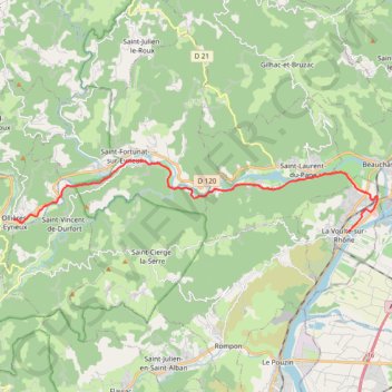 Itinéraire tronçon1_Track no: 1, distance, dénivelé, altitude, carte, profil, trace GPS