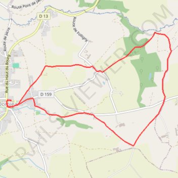 Itinéraire Allons vers les bois vers Saint Louet / Vire, distance, dénivelé, altitude, carte, profil, trace GPS