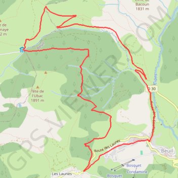 Itinéraire Circuit bois de Garnier, distance, dénivelé, altitude, carte, profil, trace GPS