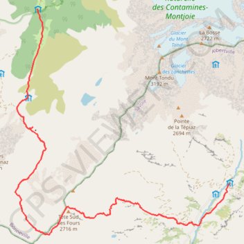 Itinéraire NewTrack, distance, dénivelé, altitude, carte, profil, trace GPS