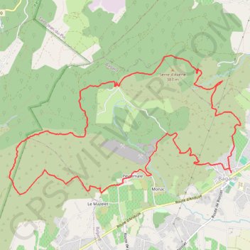 Itinéraire 30-326, distance, dénivelé, altitude, carte, profil, trace GPS