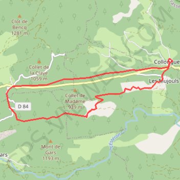 Itinéraire Chapelle Saint-Jeannet, distance, dénivelé, altitude, carte, profil, trace GPS