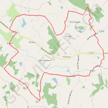 Itinéraire La randonnée de la Dourdenne - Lavergne, distance, dénivelé, altitude, carte, profil, trace GPS