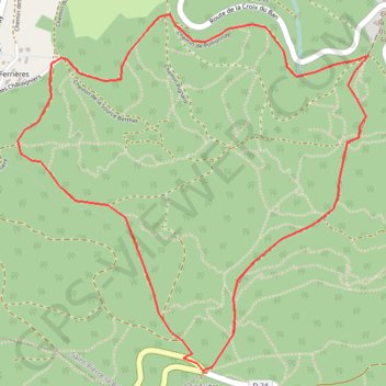 Itinéraire Le col de la Luère, distance, dénivelé, altitude, carte, profil, trace GPS