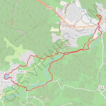 Itinéraire Rando facile à Besse sur Issole (Var), distance, dénivelé, altitude, carte, profil, trace GPS