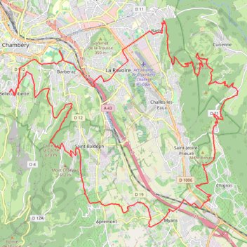 Itinéraire Boucle Saint michel - Haut Boisserette - Golf - Croix de la Coche, distance, dénivelé, altitude, carte, profil, trace GPS