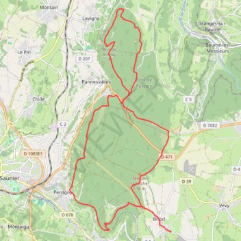 Itinéraire Bois de Rosnay, distance, dénivelé, altitude, carte, profil, trace GPS