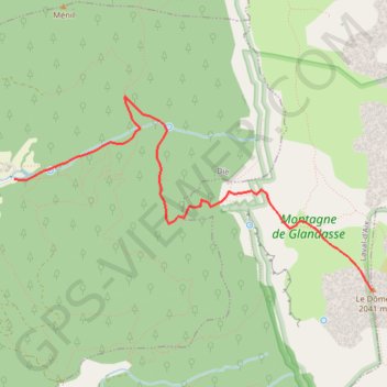 Itinéraire Course du Glandasse, distance, dénivelé, altitude, carte, profil, trace GPS