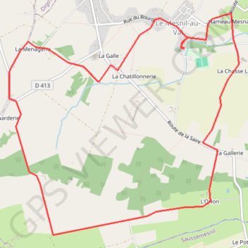 Itinéraire Le Mesnil-au-Val - Cotentin, distance, dénivelé, altitude, carte, profil, trace GPS