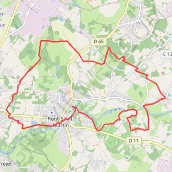 Itinéraire Pont Saint Martin, distance, dénivelé, altitude, carte, profil, trace GPS