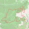 Itinéraire Saint-Nazaire en forêt de Valbonne, distance, dénivelé, altitude, carte, profil, trace GPS