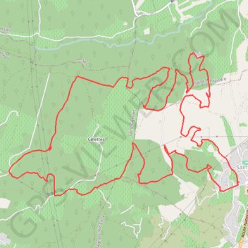 Itinéraire Saint-Nazaire en forêt de Valbonne, distance, dénivelé, altitude, carte, profil, trace GPS
