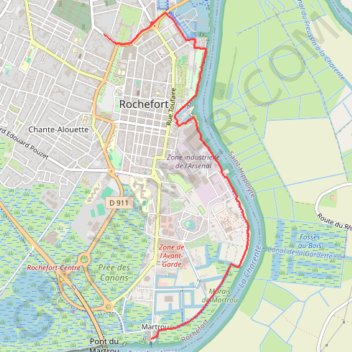 Itinéraire Rochefort-16732164, distance, dénivelé, altitude, carte, profil, trace GPS