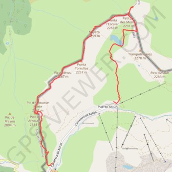 Itinéraire Pic des Moines et ses voisins, distance, dénivelé, altitude, carte, profil, trace GPS