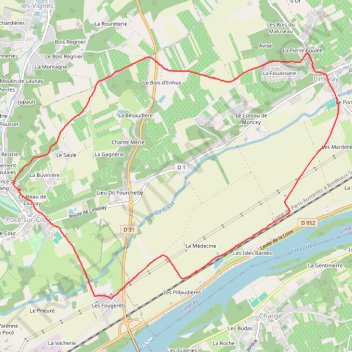 Itinéraire 2020-12-07 13-15, distance, dénivelé, altitude, carte, profil, trace GPS