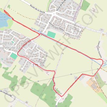 Itinéraire Sainte-Foy-d'Aigrefeuille, distance, dénivelé, altitude, carte, profil, trace GPS