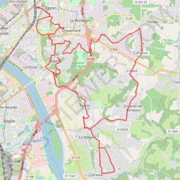 Itinéraire en force ☀️, distance, dénivelé, altitude, carte, profil, trace GPS