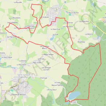 Itinéraire Chasné-sur-Illet, distance, dénivelé, altitude, carte, profil, trace GPS