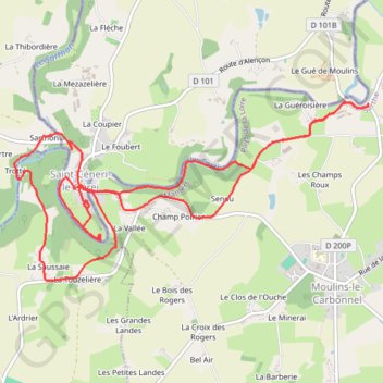 Itinéraire Circuit Saint Cénéri - Alpes Mancelles, distance, dénivelé, altitude, carte, profil, trace GPS
