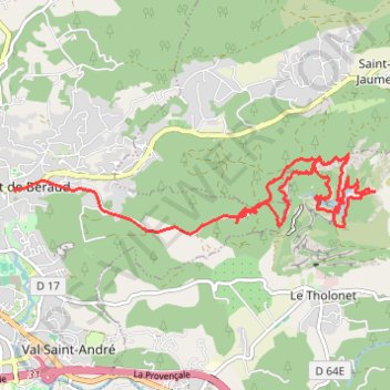 Itinéraire Le lac zola de bibemus, distance, dénivelé, altitude, carte, profil, trace GPS
