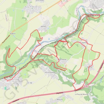 Itinéraire Sainte-Néomaye Course, distance, dénivelé, altitude, carte, profil, trace GPS
